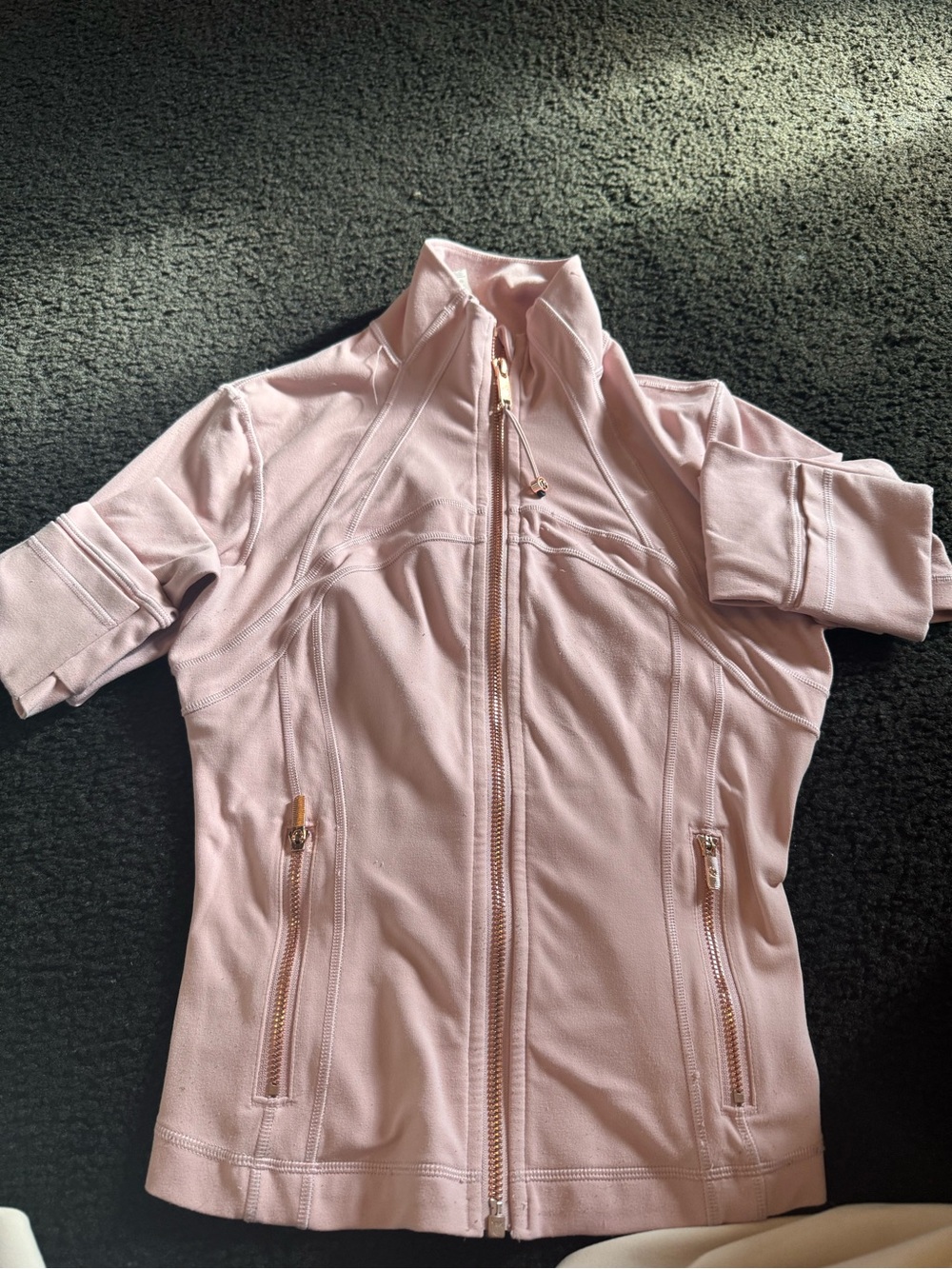 lululemon athletica Blush Pink Zip-Up Define jacket